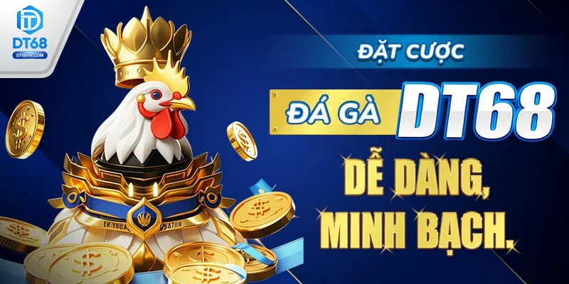Đặt cược Đá gà DT68 dễ dàng, minh bạch